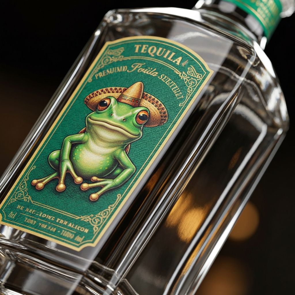 Froggy Tequila Bottle